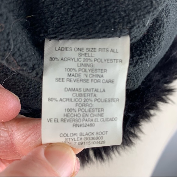 Black Faux Fur Cossack-Style Hat - Picture 3 of 4